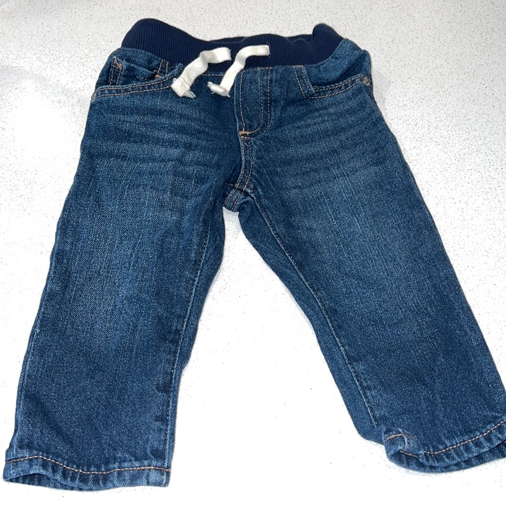 babyGap Dark Denim Pull-On Slim Jeans 18-24 months
